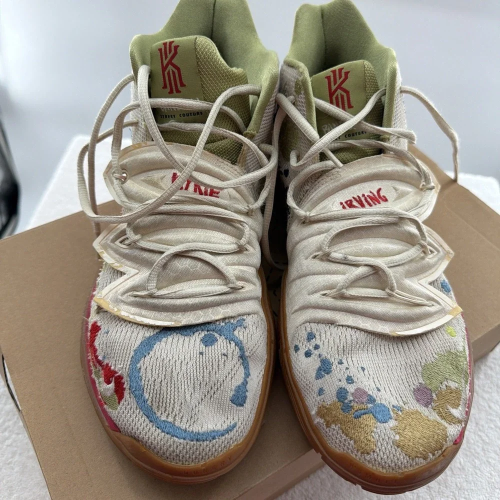 Nike Bandulu Kyrie 5 Embroidered Splatters Basketball Street Couture Mens 11.5